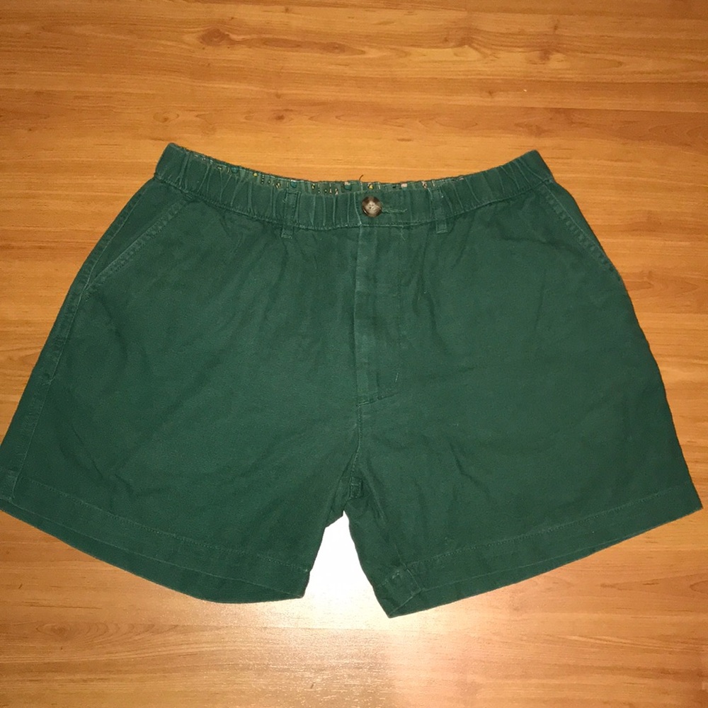 Chubbies dark green shorts